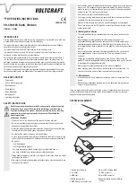 Предварительный просмотр 3 страницы VOLTCRAFT PB-6 Operating Instructions Manual