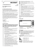 VOLTCRAFT PB-9 Operating Instructions Manual предпросмотр