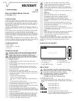 Preview for 5 page of VOLTCRAFT PB-9 Operating Instructions Manual