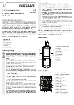 Предварительный просмотр 1 страницы VOLTCRAFT PL-100TRH Operating Instructions Manual