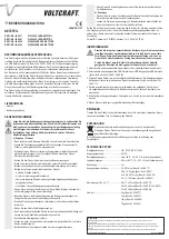 Preview for 1 page of VOLTCRAFT PLC-1000S Operating Instructions