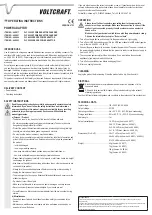 Preview for 2 page of VOLTCRAFT PLC-1000S Operating Instructions