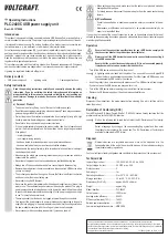 Предварительный просмотр 2 страницы VOLTCRAFT PLC-2400C Operating Instructions