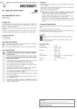 Preview for 2 page of VOLTCRAFT PM-37 Operating Instructions