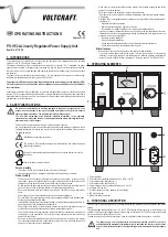 Предварительный просмотр 3 страницы VOLTCRAFT PS-1152A Operating Instructions Manual