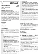 VOLTCRAFT PS-200HTP Operating Instructions Manual предпросмотр