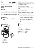 Предварительный просмотр 2 страницы VOLTCRAFT RT-100 Operating Instructions