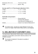 Preview for 31 page of VOLTCRAFT SEM-3600BT Operating Instructions Manual