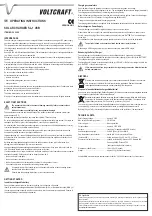 Предварительный просмотр 2 страницы VOLTCRAFT SL-1 USB Operating Instructions