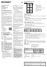 Предварительный просмотр 1 страницы VOLTCRAFT SL-100VC Operating Instructions