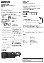 Предварительный просмотр 2 страницы VOLTCRAFT SL-4F Operating Instructions