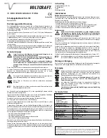 Preview for 1 page of VOLTCRAFT SLC-100 Operating Instructions