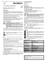 Preview for 4 page of VOLTCRAFT SLC-100 Operating Instructions