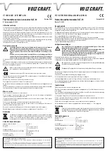 Preview for 2 page of VOLTCRAFT SLT-10 Operating Instructions