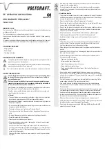 Preview for 3 page of VOLTCRAFT SPAS-2400/4 Operating Instructions Manual