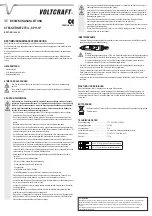 Предварительный просмотр 1 страницы VOLTCRAFT SPH-10 Operating Instructions