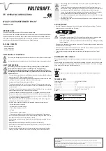 Предварительный просмотр 2 страницы VOLTCRAFT SPH-10 Operating Instructions