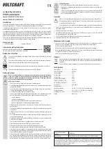 Предварительный просмотр 2 страницы VOLTCRAFT SPS-1000 USB-V2 Operating Instructions