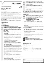 Предварительный просмотр 4 страницы VOLTCRAFT SPS-1200/R Operating Instructions