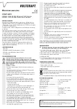 Preview for 4 page of VOLTCRAFT SPS-2100G Operating Instructions