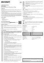 Предварительный просмотр 2 страницы VOLTCRAFT SPS-2100m Operating Instructions