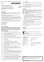 Предварительный просмотр 2 страницы VOLTCRAFT SPS-2400/2 Operating Instructions