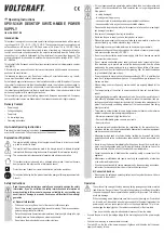 Preview for 3 page of VOLTCRAFT SPS15-36W Operating Instructions Manual