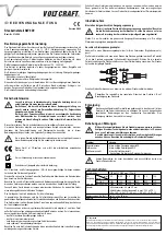 VOLTCRAFT SW 800 Operating Instructions preview