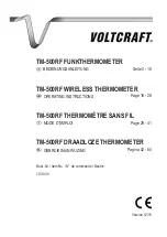 VOLTCRAFT TM-500RF Operating Instructions Manual preview