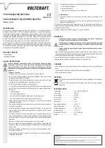 Preview for 2 page of VOLTCRAFT TNG-12/3500-OW Operating Instructions