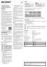 Предварительный просмотр 2 страницы VOLTCRAFT UC-2ACX001 Operating Instructions