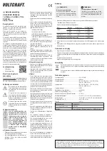 Предварительный просмотр 4 страницы VOLTCRAFT UC-2ACX001 Operating Instructions