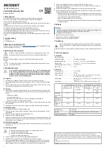 Предварительный просмотр 4 страницы VOLTCRAFT UC-2ACX002 Operating Instructions