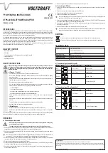 Предварительный просмотр 2 страницы VOLTCRAFT UTPS-40 Operating Instructions