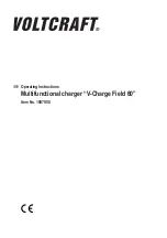 VOLTCRAFT V-Charge Field 60 Operating Instructions Manual предпросмотр