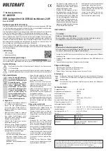 VOLTCRAFT VC-11374035 Operating Instructions предпросмотр