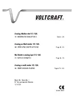 VOLTCRAFT VC-12A Operating Instructions Manual preview