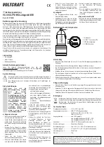 Предварительный просмотр 1 страницы VOLTCRAFT VC-30CC-PD Operating Instructions