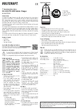 Предварительный просмотр 2 страницы VOLTCRAFT VC-30CC-PD Operating Instructions