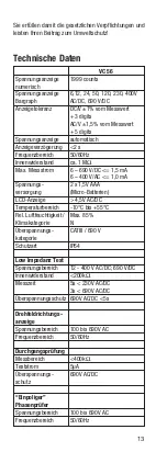 Предварительный просмотр 11 страницы VOLTCRAFT VC-56 Operating Instructions Manual