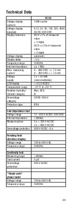 Предварительный просмотр 21 страницы VOLTCRAFT VC-56 Operating Instructions Manual