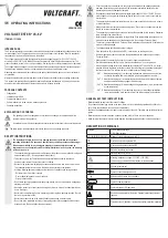 Preview for 3 page of VOLTCRAFT VC-62 Operating Instructions Manual