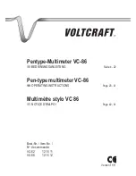 Preview for 1 page of VOLTCRAFT VC-82 Operating Instructions Manual