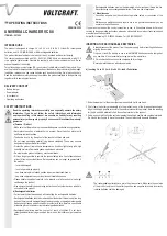 Предварительный просмотр 3 страницы VOLTCRAFT VC 88 Operating Instructions Manual