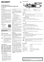 Preview for 2 page of VOLTCRAFT VC AET-100 Operating Instructions