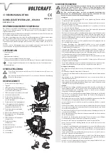 VOLTCRAFT VC1400A Operating Instructions Manual предпросмотр