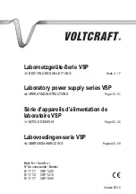 Предварительный просмотр 1 страницы VOLTCRAFT VSP 1220 Operating Instructions Manual