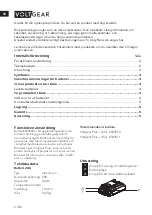 Preview for 2 page of VOLTGEAR PLUS+ 6500500 Operating Instructions Manual