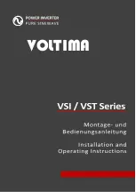 VOLTIMA VSI 104 Installation And Operating Instructions Manual предпросмотр