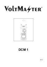 Voltmaster DCM 1 Operating Manual preview